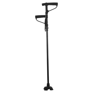Canne pliante Cleye à double poignée, en alliage d'aluminium léger, à quatre pieds, pour personnes âgées, aide à la mobilité - Product Image 1