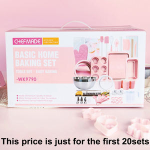 Chefmade العلامة التجارية 25 قطعة الأساسية الرئيسية مطبخ خبز عموم صينية غير عصا الخبز كعكة الوردي الخبز أداة مجموعة - Product Image 6