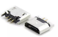 Conector Micro USB Hembra de Montaje Superficial/Inserción Directa para Teléfono Android, Servidor, Escritorio, Interfaz de Carga Amarilla, 1 Metro, en Stock
