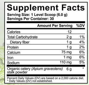 Limpieza de desintoxicación en polvo de apio para apoyar la salud intestinal y la desintoxicación natural-Limpia y desintoxica, antioxidante solo apio - Product Image 3