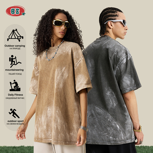 Custom DTG Print Acid Wash T Shirts Algodão de alta qualidade Transporte rápido Melhor escolha para roupas de verão na moda - Product Image 5