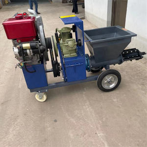Máquina de pulverización de mortero de cemento multifuncional, bomba de pintura diésel eléctrica, equipo de pulverización de mortero de cemento - Product Image 5