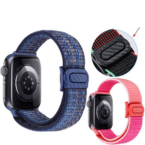 Regolazione libera cinturino in Nylon elastico per Smart <span class=keywords><strong>Watch</strong></span> cinturino in Nylon per Apple <span class=keywords><strong>Watch</strong></span> serie <span class=keywords><strong>Ultra</strong></span> 9 <span class=keywords><strong>8</strong></span> 7 6 5 4 - Product Image 6