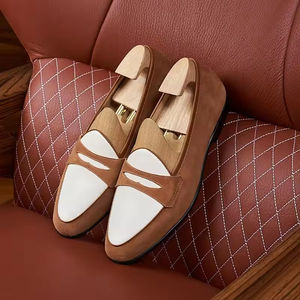 Luxurious Quality Italian-style Formal Wear Men's Leather <b>Shoes</b> Slip-On Oxford Handcrafted Embroidered Camouflage Pattern Steel - Product Image 4