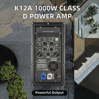 Amplificateur de Puissance Classe D 1000W K12A à Vente Chaude, Actif avec Entrée XLR Métallique pour Équipements Audio Professionnels et Haut-Parleurs
