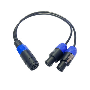 Câble de séparation <span class=keywords><strong>Speakon</strong></span> 0,3 m 1 vers 2, câble Y, câble de dérivation <span class=keywords><strong>Speakon</strong></span>, <span class=keywords><strong>Speakon</strong></span> femelle mâle vers double mâle, câble d'extension SOUND - Product Image 2