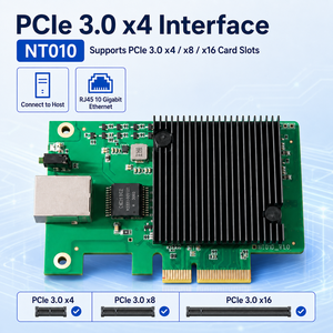 <span class=keywords><strong>Carte</strong></span> réseau <span class=keywords><strong>Ethernet</strong></span> PCIe 3.0 X4 10/100/1000 Mbps NT010 10G/5G/2.5G/1G PCI Express NIC pour PC de bureau, filaire externe, en stock - Product Image 3