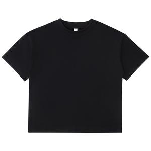 Venta al por mayor en blanco de hombro caído hombres 100% algodón camisetas personalizadas Streetwear de gran tamaño peso pesado Boxy camiseta Unisex estampado camiseta - Product Image 4