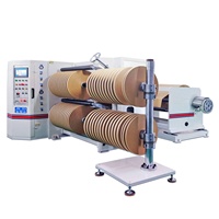 Machine de découpe et de rembobinage automatique pour papier kraft, étiquettes adhésives, rouleaux jumbo en petits rouleaux, contrôlée par PLC informatisé
