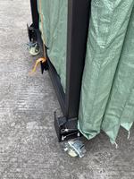 Ruedas de Carro Portátiles de Aleación de Aluminio Plateado 6082-T6, Capacidad de Carga de 500 kg, Diseño Modular Duradero, Instalación Rápida