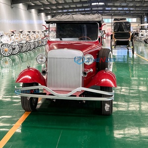 Auto Clásico Rojo Eléctrico de Época en Venta, Autos con Volante a la Izquierda, Autos Usados Personalizados, Transporte Especial de Autos Clásicos - Product Image 2
