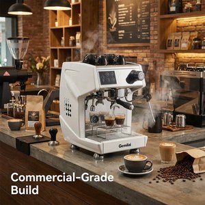 Machine à <span class=keywords><strong>café</strong></span> expresso professionnelle <span class=keywords><strong>en</strong></span> acier inoxydable SY-108 avec mousseur à lait vapeur facile à nettoyer et moulin intégré - Product Image 6