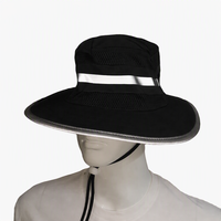 Casque de sécurité réfléchissant avec protection de la nuque, large bord, haute visibilité, respirant, pour hommes, avec logo personnalisé