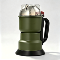 Mini moulin électrique portable en acier inoxydable pour usage domestique, double fonction (moulin à café et mixeur), avec certificat