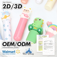 Nouvelle figurine décorative personnalisée en silicone 3D Kawaii écologique pour tube de baume à lèvres