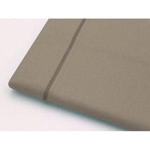 ผ้าปูที่นอนแบบเรียบ 200x300 ซม. ผ้าฝ้าย 100% สีเทาอมน้ำตาล สำหรับเตียงขนาดเฟรนช์เบด - Product Image 3