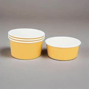 ชามกระดาษสองสีแบบใช้แล้วทิ้ง ขนาดสั่งทำพิเศษ สำหรับอาหารกลางวัน สลัด ผลไม้ อาหารนำกลับ ชามข้าวสีดำ ชามน้ำ - Product Image 1