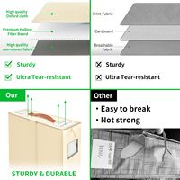 Organiseurs et rangements pliables pour draps de lit, organiseur de draps Queen/King pour draps, taies d'oreiller, organiseur de placard à linge