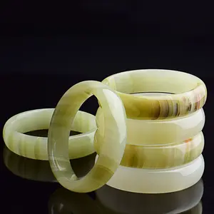 Brazalete de Jade afgano al por mayor, joyería de moda de Jade afgano Natural de alta calidad, brazaletes, pulsera de cristal de piedras preciosas