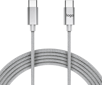 Câble USB-C vers USB-C tressé en nylon 240W, charge rapide, transfert de données haute vitesse, USB4, fil E-Marker pour téléphone, ordinateur portable, console de jeu