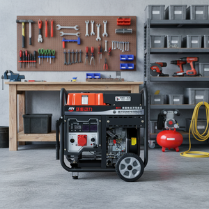 גנרטור דיזל מקורר אוויר, 4 פעימות, ביתי, 5-10 קילוואט, חד/תלת פאזי, חיצוני, קטן, 220V 380V 50Hz 12V DC - Product Image 3