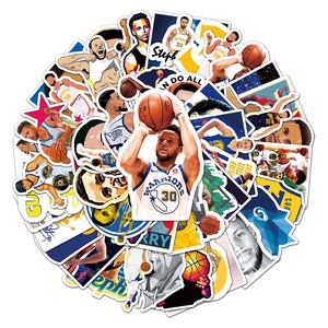 50 autocollants personnalisés tendance de célébrités sportives et de dessins animés, décorations pour gobelets, tablettes et valises de voyage - Product Image 6