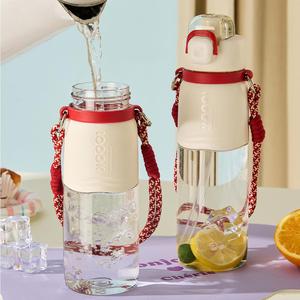 <span class=keywords><strong>Gourde</strong></span> de sport <span class=keywords><strong>en</strong></span> plastique pour enfants 850 ml avec poignée pour l'école, les activités de plein air, le cyclisme et le camping - Product Image 2