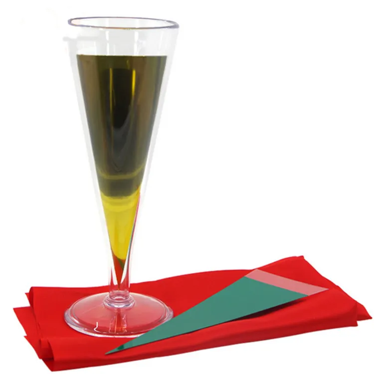 Desalen Stage Magic Props Glass Color Change Magic Trick Chameleon Champagne