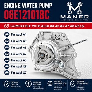 Bomba de Agua MANER 06E121018C, Bomba de Refrigerante del Motor para Audi A4 A5 A6 A7 A8 Q5 Q7 3.0T, Piezas de Repuesto para Automóviles - Product Image 5