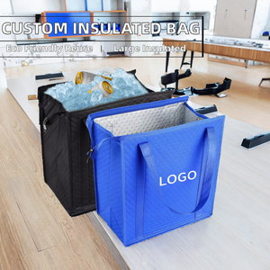 Sac isotherme Weiling H-A2 personnalisé avec logo, sac à déjeuner isotherme 24L, non tissé, imperméable, pliable, écologique, réutilisable, avec fermeture éclair - Product Image 5