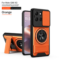 Coque de protection coulissante pour objectif de caméra Lichicase multicolores, coque de protection pour téléphone Motorola G06 G06 Power en TPU