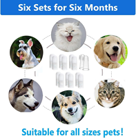 Gants de nettoyage buccal jetables pour animaux de compagnie, adaptés aux animaux de toutes tailles et types, nettoyez la bouche rapidement et maintenez l'hygiène buccale