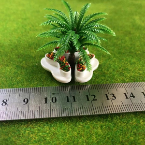 Thu nhỏ quy mô kiến trúc ABS nhựa cong giải trí ghế planter cho biệt thự 3D mô hình thiết kế - Product Image 3