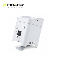 Projecteur LED sans fil DMX rechargeable 6-en-1 RGBWA UV 4x18W pour scène, idéal pour mariages et événements