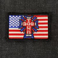 Superbe matériau personnalisé en relief Jean Patch personnalisé Jeans étiquette usine en gros