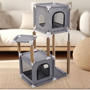 Meilleures ventes, arbre à <span class=keywords><strong>chat</strong></span> de haute qualité, grand, avec griffoir, tour d'escalade, arbre à <span class=keywords><strong>chat</strong></span> DIY, luxe, pliable, produits <span class=keywords><strong>pour</strong></span> animaux de compagnie - Product Image 2