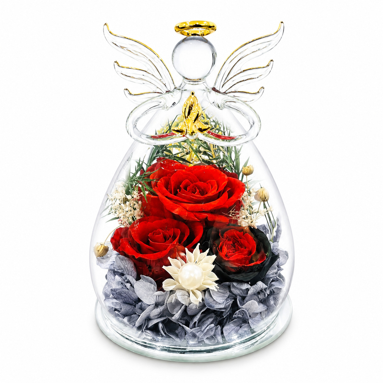 Ombre de fleur d'ange de charme rouge
