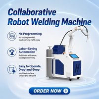 Robot collaboratif de soudage laser sans programmation, puissance 1500W 2000W 3000W, robot 6 axes pour acier inoxydable, machine de soudage robotisée collaborative