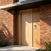 Porte intérieure en noyer de style européen, sans peinture, insonorisée, résistante à l'humidité, pour chambre à coucher, pour la maison