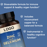 Comprimés antioxydants au zinc et au sélénium OEM/ODM pour la régulation immunitaire et le soutien des oligo-éléments pour la croissance et le développement
