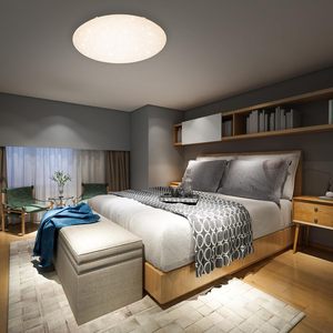 Hiện đại dẫn ánh sáng trần với <span class=keywords><strong>Dimmable</strong></span> ấm/mát trắng sắt điều khiển từ xa & nightlight hẹn giờ cho phòng khách - Product Image 4