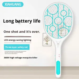 <span class=keywords><strong>Matamoscas</strong></span> Eléctrico Portátil con Forma de <span class=keywords><strong>Raqueta</strong></span> de Tenis, Batería de Litio, Carga USB, ABS - Product Image 5