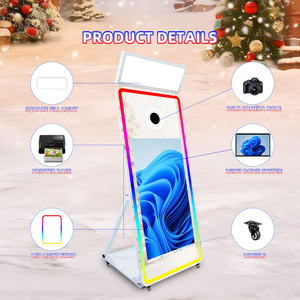 2025 mới nhất kỹ thuật số Ma Thuật gương Photo Booth với màn hình cảm ứng máy ảnh và máy in Photo gương Booth gian hàng cho tự photobooth máy - Product Image 3