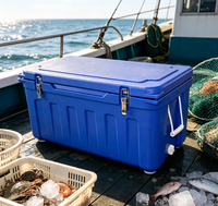 Glacière isotherme pour fruits de mer avec glace, boîte de conservation au frais pour bateaux de pêche et transport de poissons marins