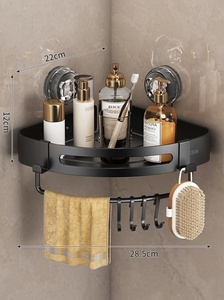 AURORA HOME Estante Esquinero de Acero Inoxidable de 3 Niveles, Organizador de Almacenamiento para Baño Montado en la Pared, Diseño Minimalista que Ahorra Espacio - Product Image 4