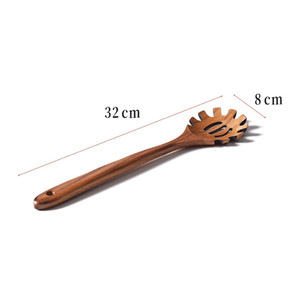 天然柚木勺子铲子环保柚木厨房炊具不粘锅套装 - Product Image 6