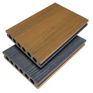 outdoor waterproof sustainable recycled wpc decking material wooden texture plastic capped co-extrusion composite decking
