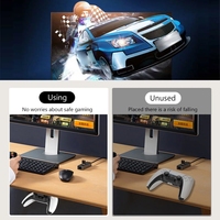 Contrôleur sous support monté sur bureau Joypad présentoir pour contrôleur PS5/PS4 support de support suspendu support de stockage de fond de Table