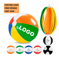 Promotion Werbung Bunt No Minimum Custom Branded mit Logo-Druck Anpassbare PVC aufblasbare Outdoor Beach Ball Favor
