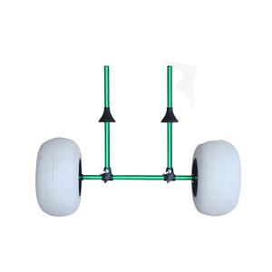 <span class=keywords><strong>Chariot</strong></span> de <span class=keywords><strong>kayak</strong></span> <span class=keywords><strong>gonflable</strong></span> en aluminium, ballon de plage, canopée, roue dolly, assise sur le dessus, <span class=keywords><strong>chariot</strong></span> pour trous, prise - Product Image 1